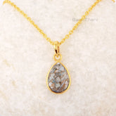 Ethiopian Opal Copper Necklace - Sterling Silver - 10x14mm Pear -Gemstone Pendant Necklace -Gemstone Jewelry -Gift For Her -Jewelry For Sale